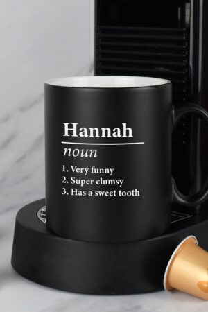 Personalized Name Definition Satin Mug Unique Laser Engraved Gifts for Special Occasions