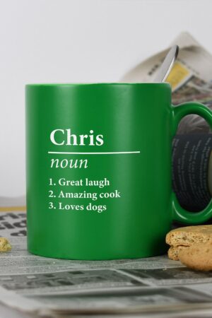 Personalized Name Definition Satin Mug Unique Laser Engraved Gifts for Special Occasions