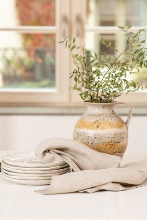 Luxurious Stonewashed Linen Tablecloth Elevate Your Dining Experience with Custom Elegance