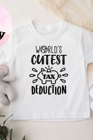 World's Cutest Tax Deduction Announce Your Pregnancy with a Hilarious Baby Onesie