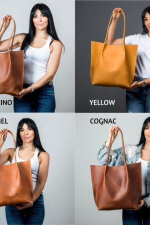 Cognac Leather Tote The Perfect Everyday Companion for the Modern Woman