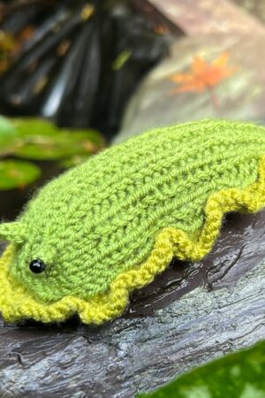 Charming Knitted Slug A Delightful Gift for Garden Enthusiasts