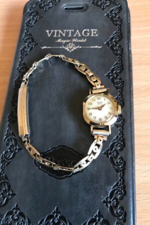 Vintage Rolex Tudor 9ct Gold Art Deco Women's Timepiece Restored to Timeless Elegance