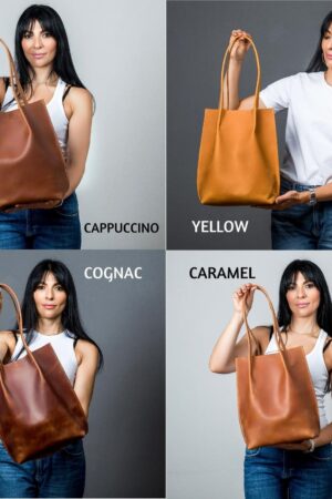 Cognac Leather Tote The Perfect Gift for Her