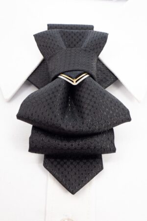 Sophisticated Black Bowtie Elevate Your Wedding Attire with Timeless Elegance