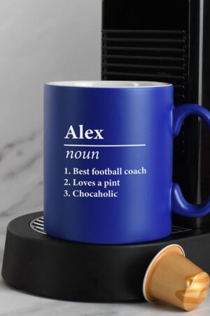 Personalized Name Definition Satin Mug Unique Laser Engraved Gifts for Special Occasions