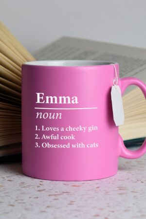 Personalized Name Definition Satin Mug Unique Laser Engraved Gifts for Special Occasions