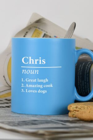 Personalized Name Definition Satin Mug Unique Laser Engraved Gifts for Special Occasions