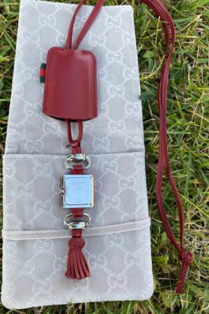 Exclusive Gucci Firenze 1921 Limited Edition Luxury Watch with Bordeaux Leather and Necklace