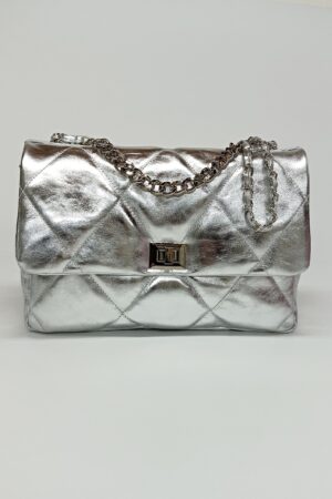 DIAMONDS ARE ETERNAL Timeless Leather Crossbody Bag, Quilted & Convertible