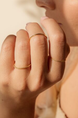 Ultra-Thin Stacking Ring Set Elevate Your Style with Minimalist Elegance