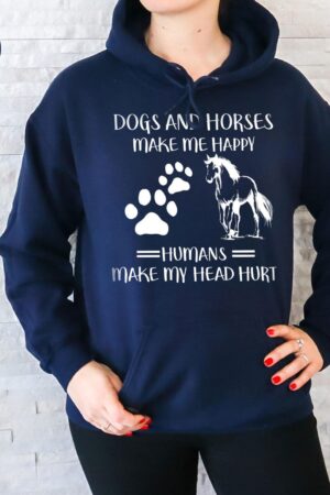 Cozy Equestrian Style Horse Love Sweatshirt for Country Girls and Dog Moms