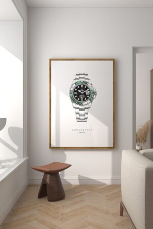 Rolex Submariner 126610LV Premium Watch Art Prints for Watch Aficionados and Home Decor