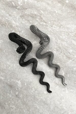 Enigmatic Serpent Front and Back Snake Ear Jackets for a Gothic Allure