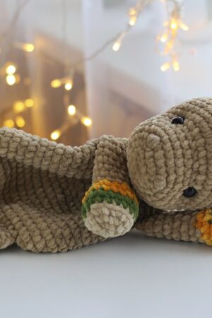 Cuddle Up with Prehistoric Charm Crochet Dinosaur Comforter and Lovey Pattern