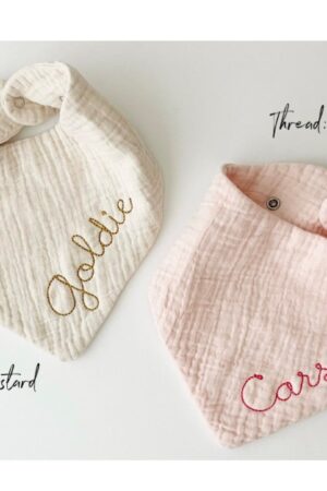 Personalized Embroidered Baby Bib A Cherished Keepsake for Your Little One