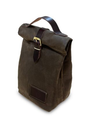 Bushcraft Essential Durable Oilskin Canvas Lunch Bag for Outdoor Adventures