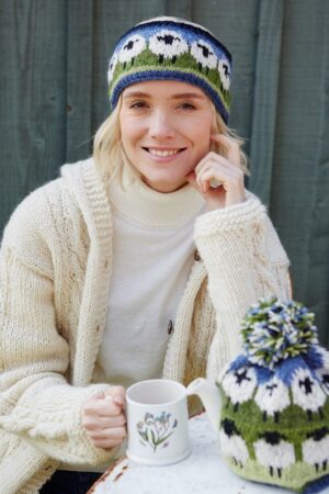 Cozy Flock Handcrafted Wool Beanie with Playful Pom Pom