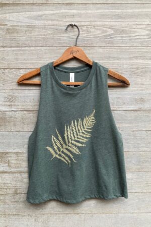 Fern-tastic Crop The Perfect Tank for Festivals, Workouts, and Gardening