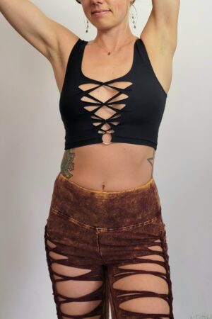 TRIX Braided Crop Tank Top Elevate Your Style with Intricate Detailing