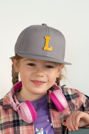 Personalized Snapback Hat for Kids Embroidered Custom Letters, Perfect for Boys, Girls, Announcements, and Family