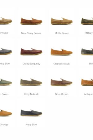 Military Green Loafers Experience Barefoot Comfort in Turkish Style