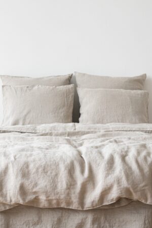 Luxurious Washed Linen Duvet Cover Pure European Linen, Button Closure, Multiple Sizes and Colors