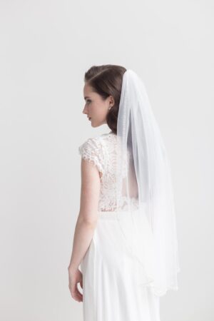 Beaded Bridal Veil Ivory Elegance for Your Wedding Day