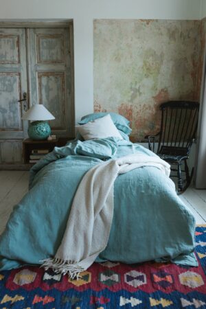 100% Organic Linen Bedding Set Indulge in Nature's Embrace for a Restful Night's Sleep