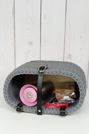 Handmade Crochet Bike Basket The Perfect Organizer for Your Cycling Adventures