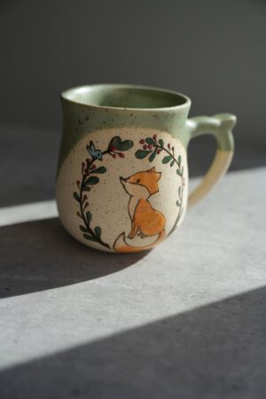 Enchanting Fox Mug A Ceramic Masterpiece with a Whimsical Touch