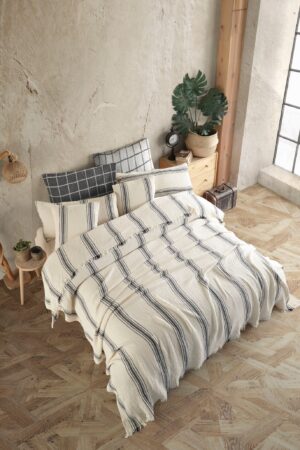 Boho King Size Cotton Gauze Throw Blanket Soft, Breathable, and Stylish Bedding