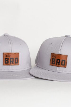 Matching Big Bro Little Bro Snapbacks Personalized Sibling Announcement Hats for Infants, Toddlers, and Kids