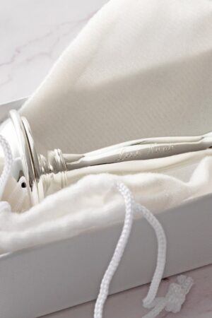 Engraved Silver-Plated Rattle A Cherished Keepsake for Your Little One's Special Day