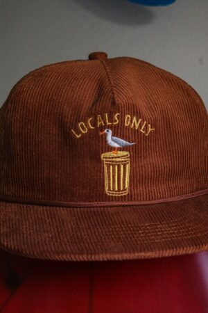 Locals Only Premium 5-Panel Brown Corduroy Hat for the True City Dwellers