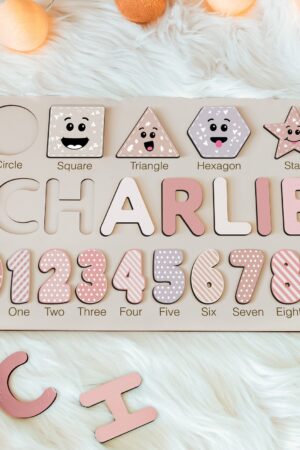 Personalized Wooden Busy Board Puzzle A Sensory Adventure for Curious Little Minds