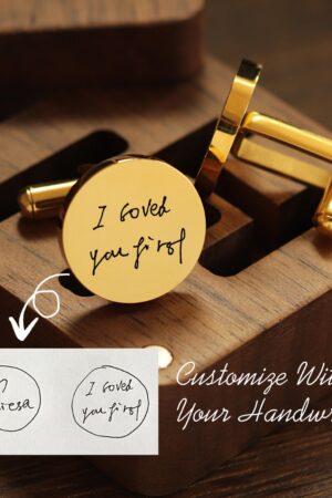 Personalized Handcrafted Metal Cufflinks A Timeless Keepsake for Special Occasions