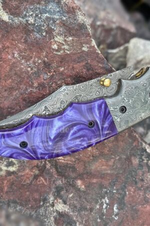 Damascus Pocket Knife The Ultimate Groomsmen, EDC, and Corporate Gift