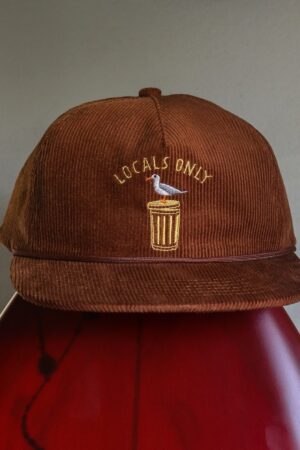 Locals Only Premium 5-Panel Brown Corduroy Hat for the True City Dwellers