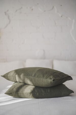 Luxurious Mimosa Yellow Linen Pillowcase Customize Your Comfort with Natural Elegance