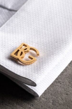 Personalized Sterling Silver Initial Cufflinks Elevate Your Style with Timeless Elegance