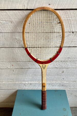 Vintage 70s Bancroft Tennis Racquet with Red Cover and Ball Pocket