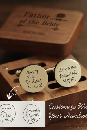 Personalized Handcrafted Metal Cufflinks A Timeless Keepsake for Special Occasions