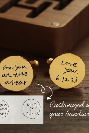 Personalized Handcrafted Metal Cufflinks A Timeless Keepsake for Special Occasions