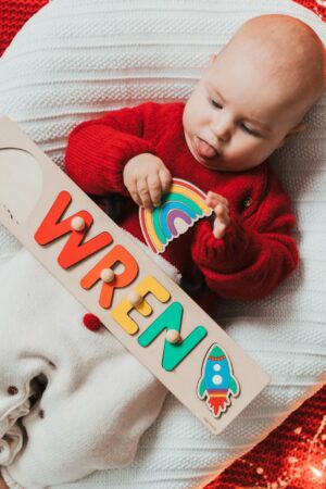 Personalized Name Puzzle A Unique Easter Gift for Toddlers and Newborns