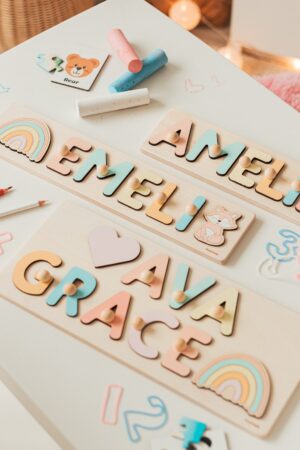 Personalized Name Puzzle A Unique Easter Gift for Toddlers and Newborns