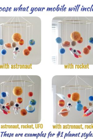 Celestial Adventure Solar System Mobile for Baby's Cosmic Dreams