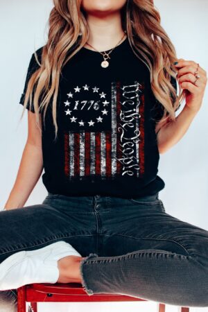 Patriotic Pride We The People American Flag Shirt for True Patriots