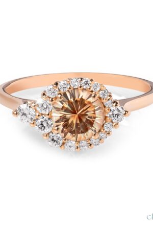 Sunstone Halo Ring A Radiant Symbol of Love and Commitment