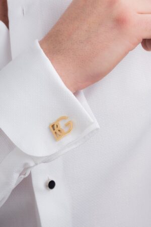 Personalized Sterling Silver Initial Cufflinks Elevate Your Style with Timeless Elegance